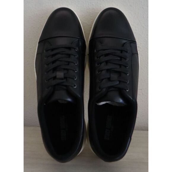 Stacy Adams 25294-001 Men's Sz 13M Black Leather Hawkins Cap Toe Sneakers - Picture 10 of 11